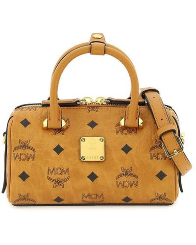 MCM Boston Mini Bag in Brown