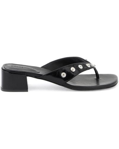 Paloma Wool Studded Flip-flop Sandals - Black