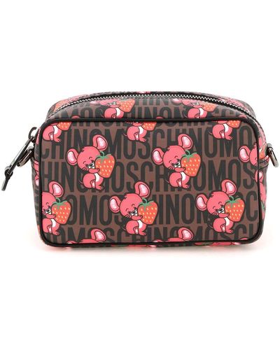 Moschino Illustrated Animals Beauty Case - Red