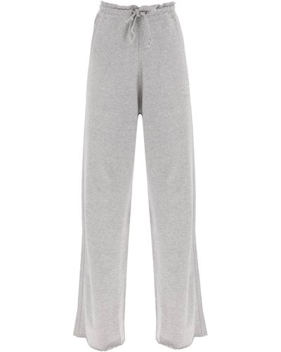 Ganni Wide Leg Sweatpants - Grey