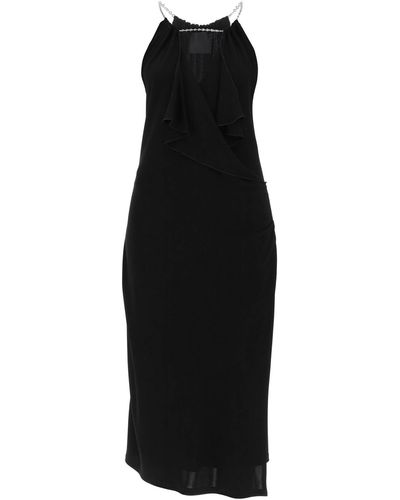 Givenchy Midi Dress With Chain Detail - Black