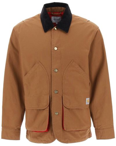 Carhartt 'heston' Shirt Jacket - Brown