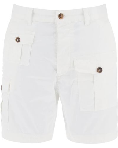 DSquared² Pantaloncini bermuda da carico sexy - Bianco