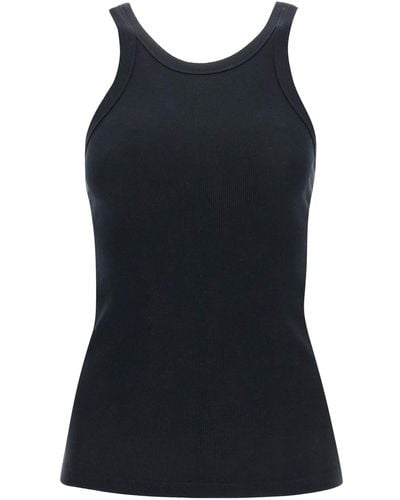 Totême Curved Rib Tank Top - Black