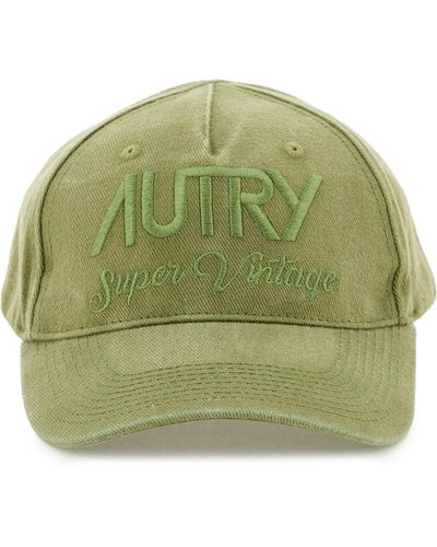 Autry Baseball Cap With Embroidery - Green