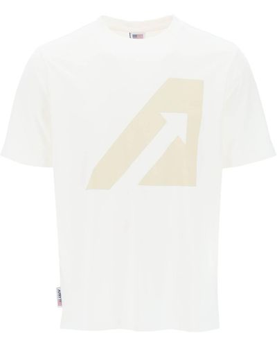Autry T-Shirt With Logo Print - White