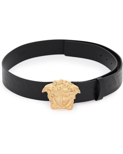 Versace Palazzo Leather Belt - Black