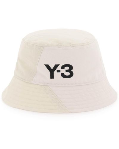 Y-3 Cappello Bucket Con Logo Ricamato - Neutro