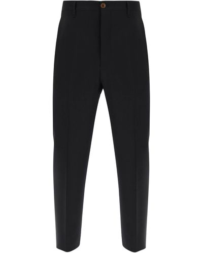 Vivienne Westwood Pantaloni 'Cruise' In Fresco Lana - Nero