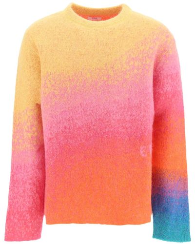 ERL Mohair And Alpaca Gradient Jumper - Pink