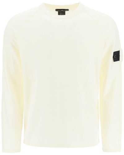 Stone Island Shadow Project Light Cotton Jumper - White