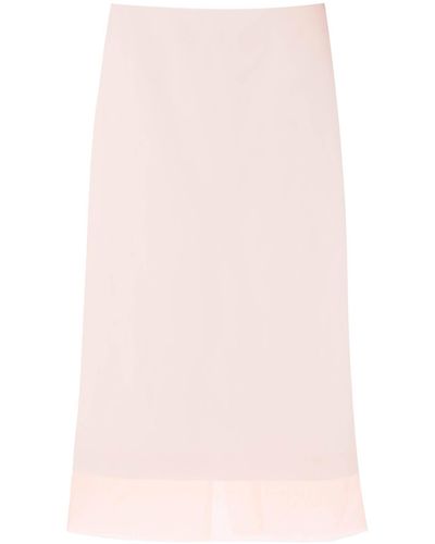 Sportmax "Double-Layered Organza Skirt With - Pink