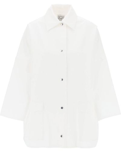 Totême Toteme Organic Cotton Overshirt For - White
