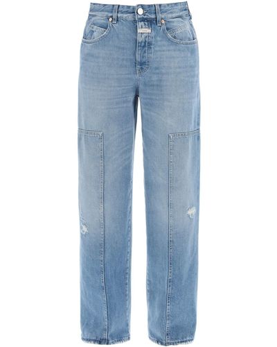 Closed Nikka Jeans With Patches - Blue