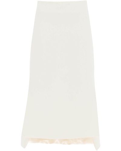 Sportmax "Adelfi Midi Skirt With - White