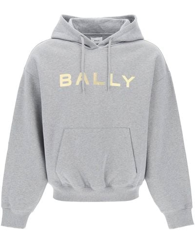 Bally Metallic Logo Hoodie - Grey