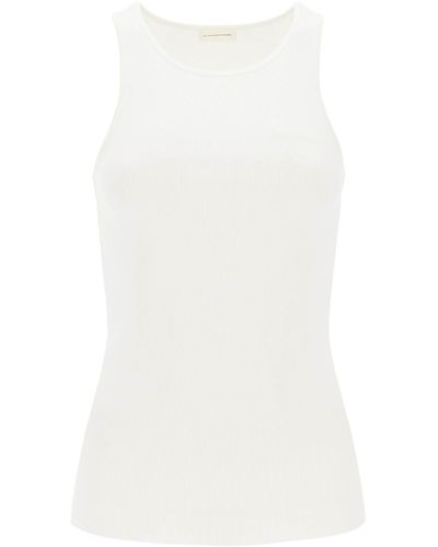 By Malene Birger Amani Ribbed Tank Top - White