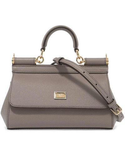Dolce & Gabbana Sicily Small Handbag - Grey