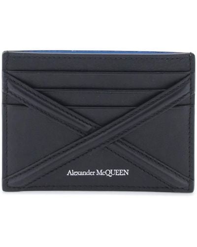 Alexander McQueen Portacarte Harness Nero