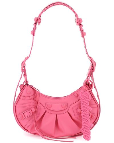 Balenciaga Latex Nappa Leather Le Cagole Xs Bag - Pink
