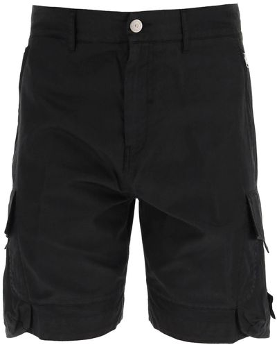 Stone Island Shadow Project Cotton Cargo Shorts - Black
