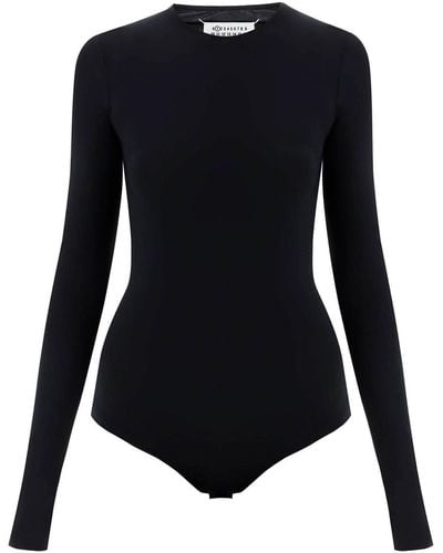 Maison Margiela Second Skin Long Sleeve Bodysuit - Black