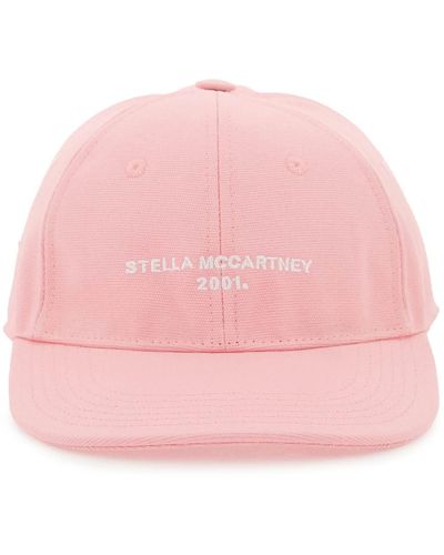 Stella McCartney Cappello Baseball Con Ricamo - Rosa