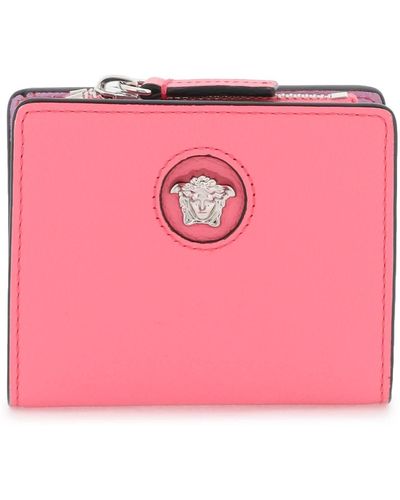 Versace 'la Medusa' Bifold Wallet - Pink