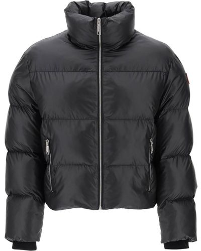 Bally Cropped Puffer Jacket In Ripstop - Black