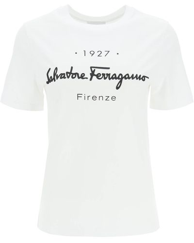 Ferragamo Signature T-shirt - White