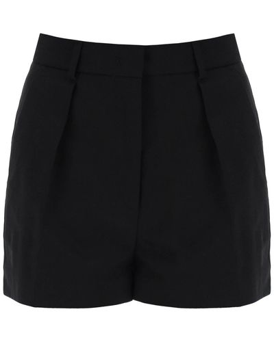 Sportmax Shorts in gabardine di cotone - Nero