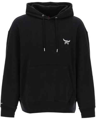 MCM Hooded Sweatshirt With - Black