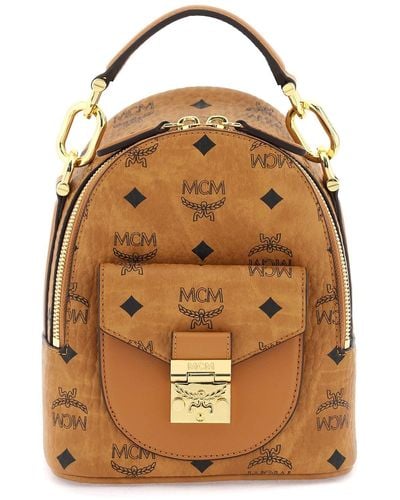 MCM Visetos Mini Backpack - Brown