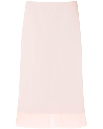 Sportmax "Double-Layered Organza Skirt With - Pink