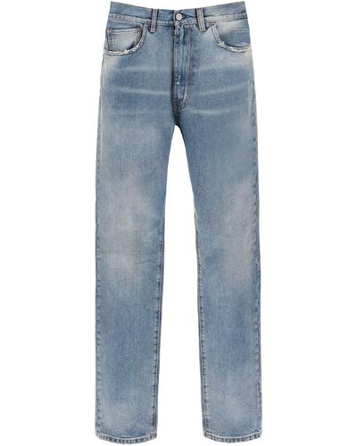 Maison Margiela Loose Jeans With Straight Cut - Blue
