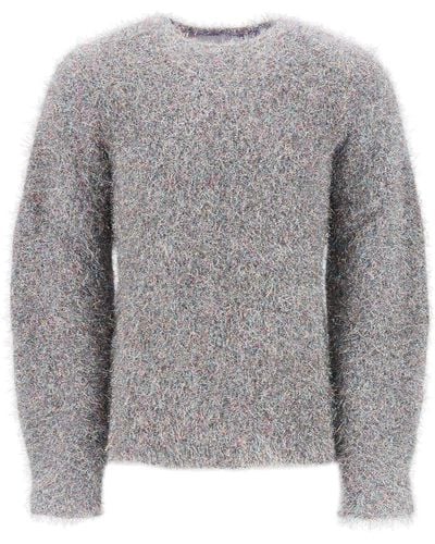 Jil Sander Lurex And Mohair Sweater - Grey