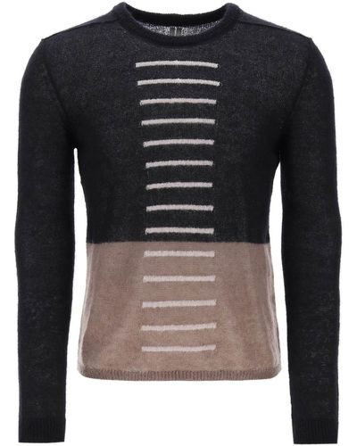 Rick Owens Judd Colour-block Sweater - Black
