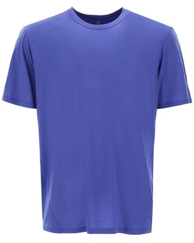 Veilance T-shirt Frame in jersey di lana - Blu