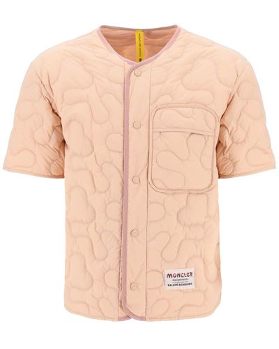 MONCLER X SALEHE BEMBURY Short-sleeved Quilted Jacket - Pink