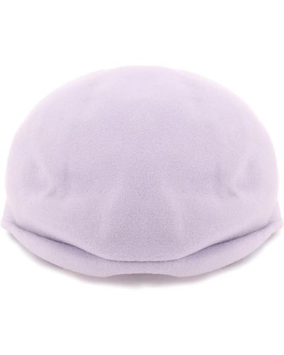 Comme des Garçons Wool Flat Cap - Purple