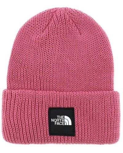 The North Face Black Box Beanie Hat - Pink