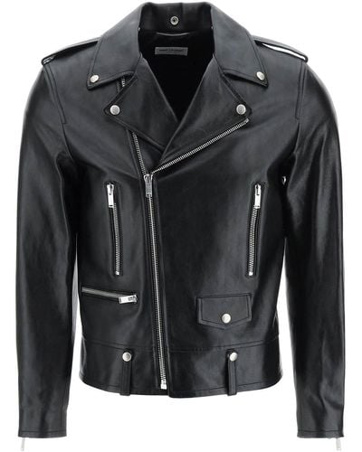 Saint Laurent Biker Leather Jacket - Black