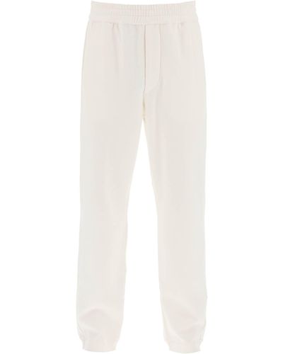 Zegna Joggers In Cotone E Cachemire - Bianco