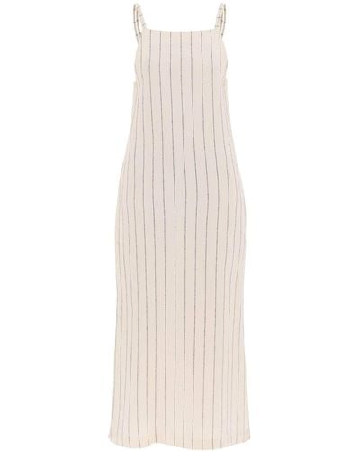 Loulou Studio "Striped Sleeveless Dress Et - White