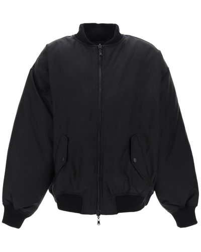 Wardrobe NYC Reversible Bomber Jacket - Black