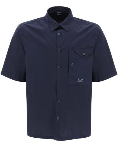 C.P. Company Camicia Maniche Corte - Blu