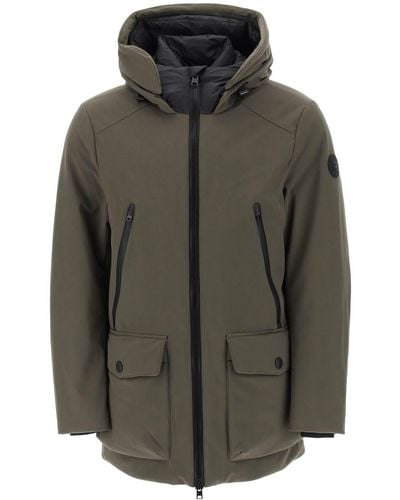 Woolrich Parka In Soft Shell - Nero