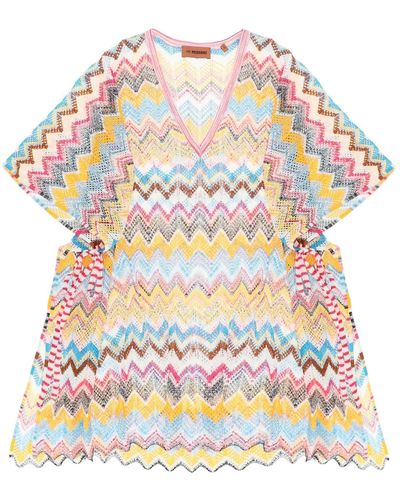 Missoni Knit Poncho Cover-Up - Multicolour