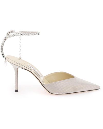 Jimmy Choo Décolleté 'Saeda 85' - Bianco