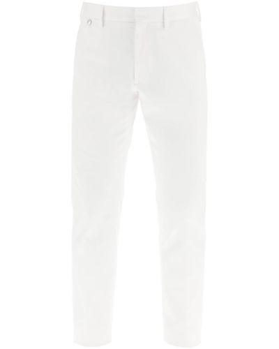 Agnona Cotton Chino Pants - White